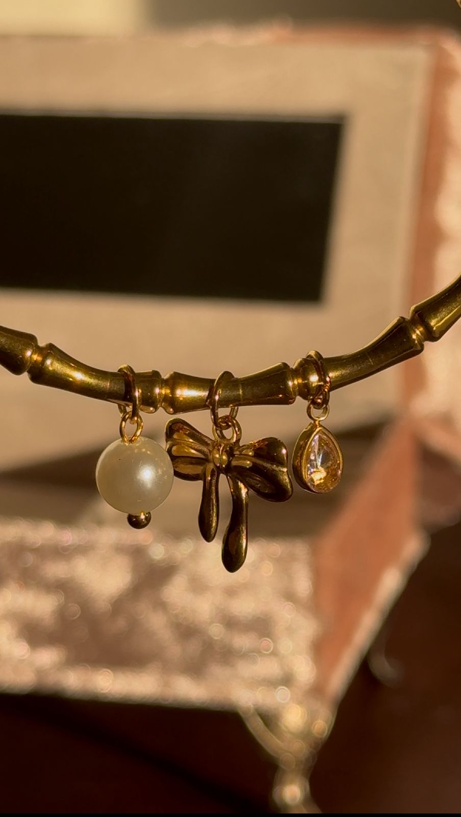 Adjustable Bow Charm Bracelet ๐ - Image 2