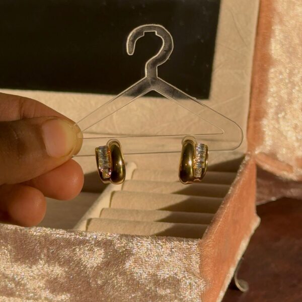 Golden Glow Hoops ✨