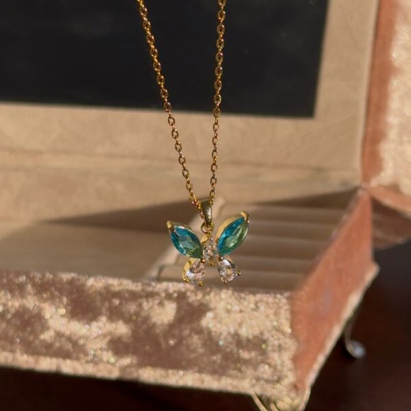 Blue Butterfly Necklace 🦋