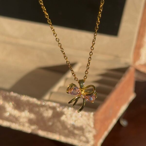Twinkle Bow Necklace 🎀✨